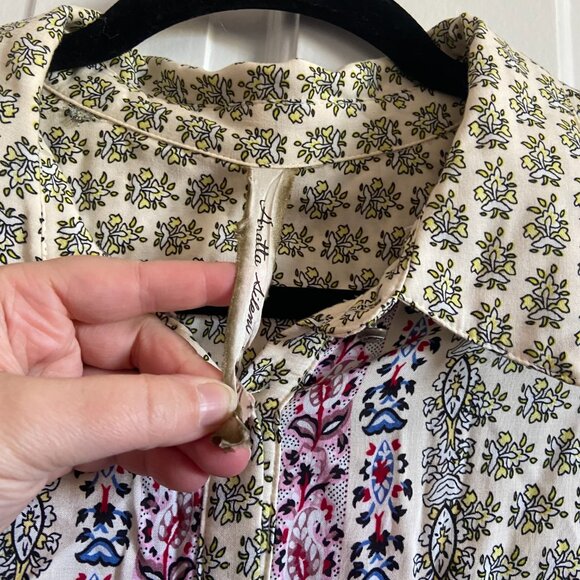 Aratta Silent Journey Dream Embroidered Button Down Shirt - Small - Picture 13 of 13